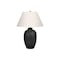 Monarch Specialties Lighting, 24 in.H, Table Lamp, Black Ceramic, Ivory / Cream Shade, Modern I 9721 - alternate 2
